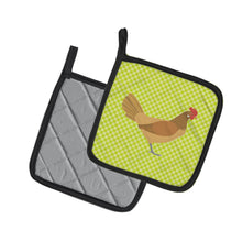 Load image into Gallery viewer, Frisian Friesian Chicken Green Pot Holders - Set of 2 - Heat-Resistant Kitchen Essentials BB7658PTHD