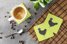 Load image into Gallery viewer, Polish Poland Chicken Green Foam Coaster  BB7660FC