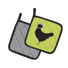 Load image into Gallery viewer, Polish Poland Chicken Green Pot Holders - Set of 2 - Heat-Resistant Kitchen Essentials BB7660PTHD