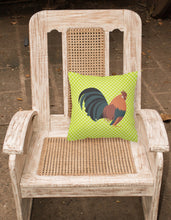 Load image into Gallery viewer, Dutch Bantam Chicken Green Fabric Decorative Pillow BB7662PW1818