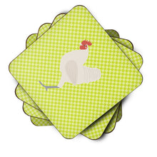 Load image into Gallery viewer, German Langshan Chicken Green Foam Coaster  BB7663FC
