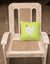 Load image into Gallery viewer, German Langshan Chicken Green Fabric Decorative Pillow BB7663PW1818