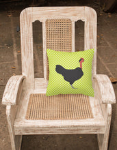 Load image into Gallery viewer, Naked Neck Chicken Green Fabric Decorative Pillow BB7665PW1818