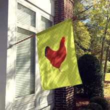 Load image into Gallery viewer, New Hampshire Red Chicken Green Flag Canvas House Size BB7669CHF