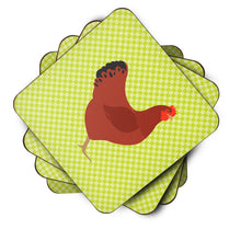 Load image into Gallery viewer, New Hampshire Red Chicken Green Foam Coaster  BB7669FC
