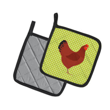 Load image into Gallery viewer, New Hampshire Red Chicken Green Pot Holders - Set of 2 - Heat-Resistant Kitchen Essentials BB7669PTHD
