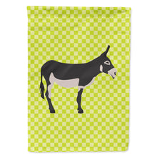 Load image into Gallery viewer, American Mammoth Jack Donkey Green Flag Canvas House Size BB7670CHF