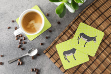 Load image into Gallery viewer, American Mammoth Jack Donkey Green Foam Coaster  BB7670FC