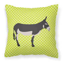 Load image into Gallery viewer, American Mammoth Jack Donkey Green Fabric Decorative Pillow BB7670PW1818