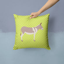 Load image into Gallery viewer, Australian Teamster Donkey Green Throw Pillow - 14x14 Decorative Pillow – Art for Your Home &amp; Patio BB7672PW1414