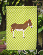 Load image into Gallery viewer, Miniature Mediterranian Donkey Green Garden Flag - Outdoor Decorative Yard Flag