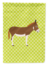 Load image into Gallery viewer, Miniature Mediterranian Donkey Green Garden Flag - Outdoor Decorative Yard Flag
