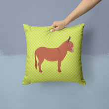 Load image into Gallery viewer, Irish Donkey Green Throw Pillow - 14x14 Decorative Pillow – Art for Your Home &amp; Patio BB7674PW1414
