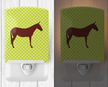 Load image into Gallery viewer, Hinny Horse Donkey Green Ceramic Night Light BB7676CNL