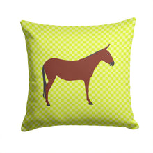 Load image into Gallery viewer, Hinny Horse Donkey Green Throw Pillow - 14x14 Decorative Pillow – Art for Your Home &amp; Patio BB7676PW1414