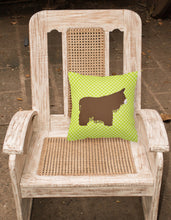 Load image into Gallery viewer, Poitou Poiteuin Donkey Green Fabric Decorative Pillow BB7678PW1818