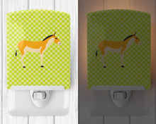 Load image into Gallery viewer, Turkmenian Kulan Donkey Green Ceramic Night Light BB7680CNL