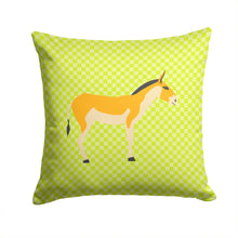 Load image into Gallery viewer, Turkmenian Kulan Donkey Green Throw Pillow - 14x14 Decorative Pillow – Art for Your Home &amp; Patio BB7680PW1414