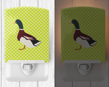 Load image into Gallery viewer, Rouen Duck Green Ceramic Night Light BB7682CNL