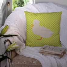 Load image into Gallery viewer, Crested Duck Green Throw Pillow - 14x14 Decorative Pillow – Art for Your Home &amp; Patio BB7683PW1414