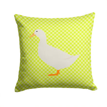 Load image into Gallery viewer, American Pekin Duck Green Throw Pillow - 14x14 Decorative Pillow – Art for Your Home &amp; Patio BB7686PW1414