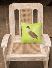 Load image into Gallery viewer, Dutch Hook Bill Duck Green Fabric Decorative Pillow BB7687PW1818
