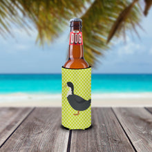 Load image into Gallery viewer, Blue Swedish Duck Green   Hugger for slim cans