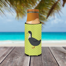 Load image into Gallery viewer, Blue Swedish Duck Green   Hugger for slim cans