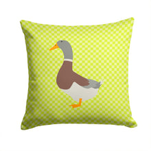 Load image into Gallery viewer, Saxony Sachsenente Duck Green Throw Pillow - 14x14 Decorative Pillow – Art for Your Home &amp; Patio BB7689PW1414