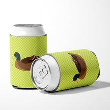 Load image into Gallery viewer, Khaki Campbell Duck Green Can or Bottle Hugger BB7692CC