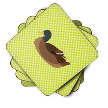 Load image into Gallery viewer, Khaki Campbell Duck Green Foam Coaster  BB7692FC