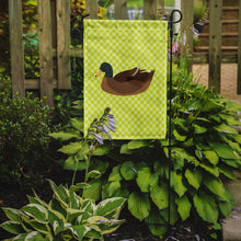 Load image into Gallery viewer, Khaki Campbell Duck Green Garden Flag - Outdoor Decorative Yard Flag