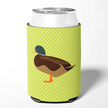 Load image into Gallery viewer, Silver Bantam Duck Green Can or Bottle Hugger BB7693CC