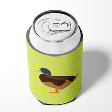 Load image into Gallery viewer, Silver Bantam Duck Green Can or Bottle Hugger BB7693CC