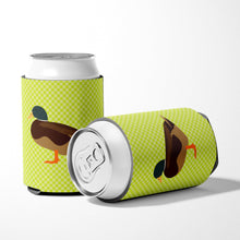 Load image into Gallery viewer, Silver Bantam Duck Green Can or Bottle Hugger BB7693CC