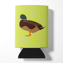 Load image into Gallery viewer, Silver Bantam Duck Green Can or Bottle Hugger BB7693CC