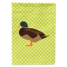Load image into Gallery viewer, Silver Bantam Duck Green Flag Canvas House Size BB7693CHF