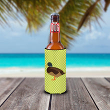Load image into Gallery viewer, Silver Bantam Duck Green   Hugger for slim cans