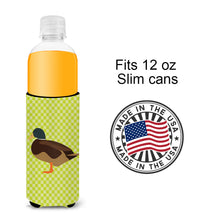 Load image into Gallery viewer, Silver Bantam Duck Green   Hugger for slim cans