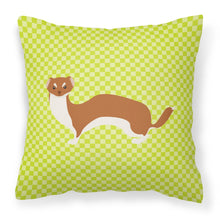 Load image into Gallery viewer, Weasel Green Fabric Decorative Pillow BB7696PW1818