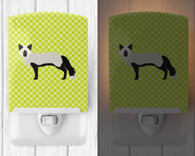 Load image into Gallery viewer, Silver Fox Green Ceramic Night Light BB7697CNL