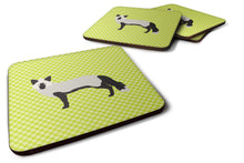 Load image into Gallery viewer, Silver Fox Green Foam Coaster  BB7697FC