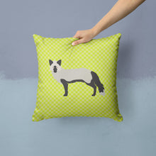Load image into Gallery viewer, Silver Fox Green Throw Pillow - 14x14 Decorative Pillow – Art for Your Home &amp; Patio BB7697PW1414