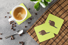 Load image into Gallery viewer, Eurasian Beaver Green Foam Coaster  BB7699FC