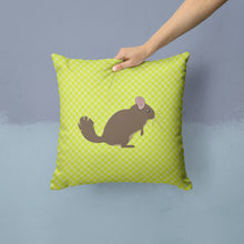 Load image into Gallery viewer, Chinchilla Green Throw Pillow - 14x14 Decorative Pillow – Art for Your Home &amp; Patio BB7701PW1414