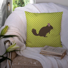 Load image into Gallery viewer, Chinchilla Green Throw Pillow - 14x14 Decorative Pillow – Art for Your Home &amp; Patio BB7701PW1414