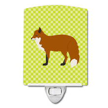Load image into Gallery viewer, Red Fox Green Ceramic Night Light BB7702CNL