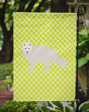 Load image into Gallery viewer, White Arctic Fox Green Garden Flag - Outdoor Decorative Yard Flag