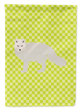 Load image into Gallery viewer, White Arctic Fox Green Garden Flag - Outdoor Decorative Yard Flag