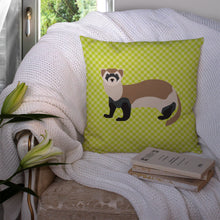 Load image into Gallery viewer, Ferret Green Throw Pillow - 14x14 Decorative Pillow – Art for Your Home &amp; Patio BB7704PW1414